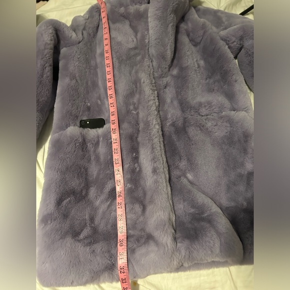 Nasty Gal Lilac Faux Fur Coat - Picture 4 of 6